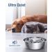 Stainless Steel Cat Water Fountain 3.6L - Automatic Pet Fountain for Dogs and Cats - Ultra-Quiet Pump - Multiple Pet Water Bowl Dispenser - Sliver - Buy Online on SooperMarket.com