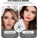KALLORY 10 Pcs Eye Shadow Brush Makeup Applicator Eye Defining Brush Sponge Makeup Brush The Face Miss Blush 5.8X0.7X0.5CM Black - Buy Online on SooperMarket.com