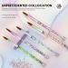 Saviland 5PCS Acrylic Nail Brushes Set - Sizes 8/10/12/16/18 for Acrylic Application Sparkling Rainbow Powder Brush & Holder - Perfect for Nail Extensions & 3D Carving - Buy Online on SooperMarket.com