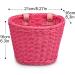 Kid Bicycle Accessories Bundle: Front Basket, Bell, Stickers, Ribbons - Pink | Bike Basket Set for Girls and Boys - Buy Online on SooperMarket.com
