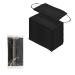 100 Pcs Individually Wrapped Disposable Face Masks,3-layer Soft Skin Earloop Mask, Retail Packaging Black