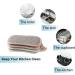 Reusable Microfiber Kitchen Cleaning Sponges - 4 Pack Multicolored Pot & Dish Scrubbers - Buy Online on SooperMarket.com