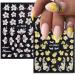 Baoximong 5D Embossed Spring Nail Decals - Self-Adhesive Yellow Pink White Kapok Camellia Design for Women - Buy Online on SooperMarket.com