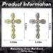 RUNRAYAY 40Pcs Cross Nail Charms Gold & Silver 3D Metal Retro Punk Nail Charms Cross Shape Nail Decoration for Women Girl Nail Art Decor - Buy Online on SooperMarket.com