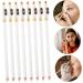 BELLIFFY 12pcs Eyebrow Pencil Sharpener Eyebrow Pencils Eyebrow Pencil for Makeup Wooden White - Buy Online on SooperMarket.com