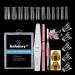 Kalolary Dual Nail Forms Sets 120Pcs Gel Nail Extension Mold Tips With 50pcs Nail Art Forms Stickers 1PCs Dual-Ended Nail Brush 1PCs Nail File and 5Pcs Nail Tips Clips for Acrylic Nails Extension Square