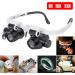 goforwealth Head Mounted with LED Light Jeweller Magnifying Glasses Hands Headset Head-Mounted Magnifying Glasses for Jewelry Sewing Reading Crafts Repair Astounding - Buy Online on SooperMarket.com