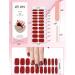 EBANKU 20 PCS Semi Cured Gel Nail Strips Full Wraps Adhesive Stickers with File - #5 - Buy Online on SooperMarket.com