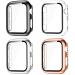 GEAK Compatible with Apple Watch Case 38mm Apple Watch Screen Protector 38mm Full Coverage Hard PC Bumper Protective Cover for iWatch SE Series 3/2/1 Women Men 4pack Black/Clear/Rose Gold/Silver Black/Clear/Rose Gold/Silver 38 mm