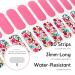 Buy Nailog UV Gel Nail Film - 20 Self-Adhesive Gel Strips with Spring Flowers - Salon Quality Manicure - International Shipping Available - Buy Online on SooperMarket.com
