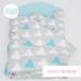 Baby Swaddle Wrap Blanket | Newborn Cotton Swaddling Sleeping Bag 0-3 Months (Blue Hearts) - Buy Online on SooperMarket.com
