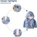 JinBei Toddler Kids Hooded Jacket - Waterproof Windbreaker for Boys 1-7 Years - Sunscreen Outwear Raincoat - Excavatrice Design - Lightweight & Soft - Buy Online on SooperMarket.com
