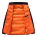 oelaio Mens Women's Heated Jacket Long Sleeve Winter Warm USB Heating Coat with Hood Windproof Down Coat for Outdoor Orange Large