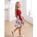 Puseky Toddler Girl Floral Print Sleeveless Dress and Ribbed Cardigan Coat Set - Wine Red (4-5 Years) - Buy Online on SooperMarket.com