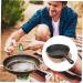 Frying Pan Japanese Frying Pot Outdoor Cooker Breakfast Griddle BBQ Grill Pan Iron Skillet Frying Pan Cooking Utensils Pan Camping Pots Mini Pan Japan (Color : 14cm Size : 24X15.5X3CM) 24X15.5X3CM 14cm - Buy Online on SooperMarket.com