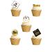 24 Stand Up Graduation Student Celebration 2024 Themed Edible Wafer Paper Cake Toppers Decorations