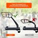 Homieway Extra Large Bicycle Mirror - HD Impact-Resistant Glass 360 Adjustable Long Handle for E-Bike Handlebar (22-25mm) | International Shipping Available - Buy Online on SooperMarket.com