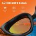 SwimStars Adult Swim Goggles - Anti-Fog UV Protection, No Leaking, Orange/Black Mirrored Lens for Pool & Open Water Swimming - Buy Online on SooperMarket.com