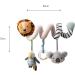 Nuby 89075 Animal Adventures Interactive Sensory Toy - Birth Suitable Spiral Stroller Activity - International Shipping Available - Buy Online on SooperMarket.com