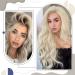 Laavoo Invisible Tape Extensions - Light Blonde Remy Human Hair Seamless 50g (20pcs) #613 - 45cm Real Hair Extensions - Buy Online on SooperMarket.com