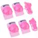 Kids/Youth Knee Pads Elbow Pads Wrist Guards Protective Gear Set for Kids Roller Skates, Inline Skating, Cycling, BMX Bike, Skateboard, Scooter Riding and Outdoor Extreme Multi-Sports Medium(6-15 years) Pink