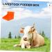 2pcs Cattle and Sheep Lick Brick Box Horse Salt Livestock Mineral Block Holder Deer Food Blocks Holder Livestock Accessory Professional Salt Block Rack Cows Food Bowl Pp Animal 17x16.5cm Red - Buy Online on SooperMarket.com
