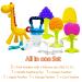 HONGTEYA Teething Toys 6 Pack for Babies 0-12 Months | BPA-Free Silicone Teethers & Fruit Feeders Set (Blue) - Buy Online on SooperMarket.com