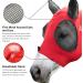 Harrison Howard Stretch Fly Mask - Breathable UV Protection with Mains Eye Opening & Ventilating Ear Protection - Lava Red Full (Large) - Buy Online on SooperMarket.com