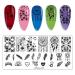 Jeewheet Nail Art Starter Kit - 6PC Nail Stamps & 4 Replacement Heads | Flame Patterns for Perfect Nails - Buy Online on SooperMarket.com