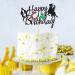 Arthsdite Cowboy Happy Birthday Cake Topper Little Cowboy Cake Topper Boot Shooting Western Theme Cake Decorations Black Glitter Decors for Kids Boy Men Birthday Party Supplies - Buy Online on SooperMarket.com