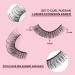 Parriparri Russian Hybrid Strip Lashes - 10 Pairs of Natural Wispy Fluffy D Curly Cat Eye False Eyelashes for Lightweight 3D Effect - Russian-27 - Buy Online on SooperMarket.com