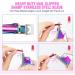 5 in 1 Acrylic Nail Clipper Kit with Glass File & Cuticle Tools - Christmas Gift Set - Professional Manicure Pedicure Tools - Colorful Design - Buy Online on SooperMarket.com