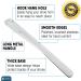 Comfy Clothiers 16.5-inch Long Handled Metal Shoe Horn - Heavy Duty Steel Shoehorn for Boots and Shoes - Buy Online on SooperMarket.com