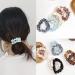 KINDOYO 4 Pieces Hair Silk Stretchy Scrunchies - Solid Color Hairbands Satin Scrunchies Elastic Bands Traceless Ponytail Holder Hair Accessories for Women Girls Black *4 - Buy Online on SooperMarket.com