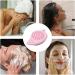 Face Wash Scrubber | Double Side Silicone Face Scrub Brush Manual Skin Care Scalp Brush Multi-Use Handheld Scrubber Solid Powder - Buy Online on SooperMarket.com