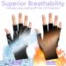 2 Pairs UV Protection Fingerless Gloves for Nails - UPF50+ Shield Gloves for Manicure Cycling & Car Rides - Buy Online on SooperMarket.com