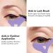 Reusable Silicone Eyeliner & Eyebrow Stencil Set with Cream Applicator - Purple - Buy Online on SooperMarket.com