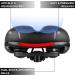 BRGOOD Men's Bike Seat - Waterproof with Dual Shock Absorbing Balls, Memory Foam Padding - Universal Fit for Exercise Bike/Cruiser - 10.2x8.2 inches - Buy Online on SooperMarket.com