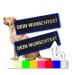2 pieces P24S K9 dog harness velcro stickers design yourself for medium and large dogs with name Large Blue Large Blue