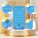 Silicone Remote Control Shape Baby Teething Toys 2 Pack | Chew Toys for Boys and Girls | Silicone Teether Toy for Babies 3-12 Months | Grey+Blue - Buy Online on SooperMarket.com