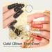 MIZHSE Gold Glitter Top Coat Gel Nail Polish - Sparkling Soak Off UV LED Gel for Salon & DIY Manicure - 10ml E-Gold Sequins Christmas Nail Decor - Buy Online on SooperMarket.com