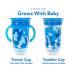 Nuby 360 Edge 2 Stage Drinking Rim Cup with Handles & Cover - 10 Oz Camo Blue (80807) | 12M+ Kids - Buy Online on SooperMarket.com