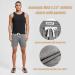 Maamgic Men's Athletic Gym Shorts 5.5 Elastic Waist Casual Pajama Pocket Jogger Men Workout Short Pants - Large Light Grey - Buy Online on SooperMarket.com