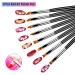 Premium HanyoSheng 8-Piece Nail Art Brush Set - Floral & Gradient Designs for Professional DIY Nail Art - Buy Online on SooperMarket.com