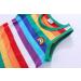 Mud Kingdom Little Boys Rainbow Stripe T-Shirt - Green Sleeveless (4 Years) - Buy Online on SooperMarket.com
