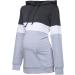 Happy Mama Women's Nursing Hoodie Breastfeeding Maternity 503p - Graphite/Off White/Light Grey - Buy Online on SooperMarket.com