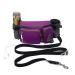 TUDEC 4-in-1 Hands Free Dog Zero Shock Absorbee Bunge Leash a Multifunctional Waist Bag 5.8ft/178cm Leash car Seat Buckle Buckle and Reflective Threading Ybgs Purple Bag+Black Leash