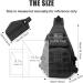 G4Free Tactical EDC Sling Backpack Military Rover Shoulder Sling Bag Pack with Pistol Holster for Concealed Carry Black - Buy Online on SooperMarket.com