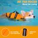 Dog Life Jacket Adjustable Dog Life Jacket Vest Reflective Orange Pet Swimming Jacket Swimwear for Middle and Small Dogs Protection Swimsuit with Rescue Handle High Buoyancy Safety Swimsuit (XS) - Buy Online on SooperMarket.com