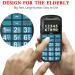 Uleway Senior Cell Phone - Large Button Dual SIM SOS No Contract - Perfect GSM Phone for Pensioners - Includes Charging Station - Blue - Buy Online on SooperMarket.com